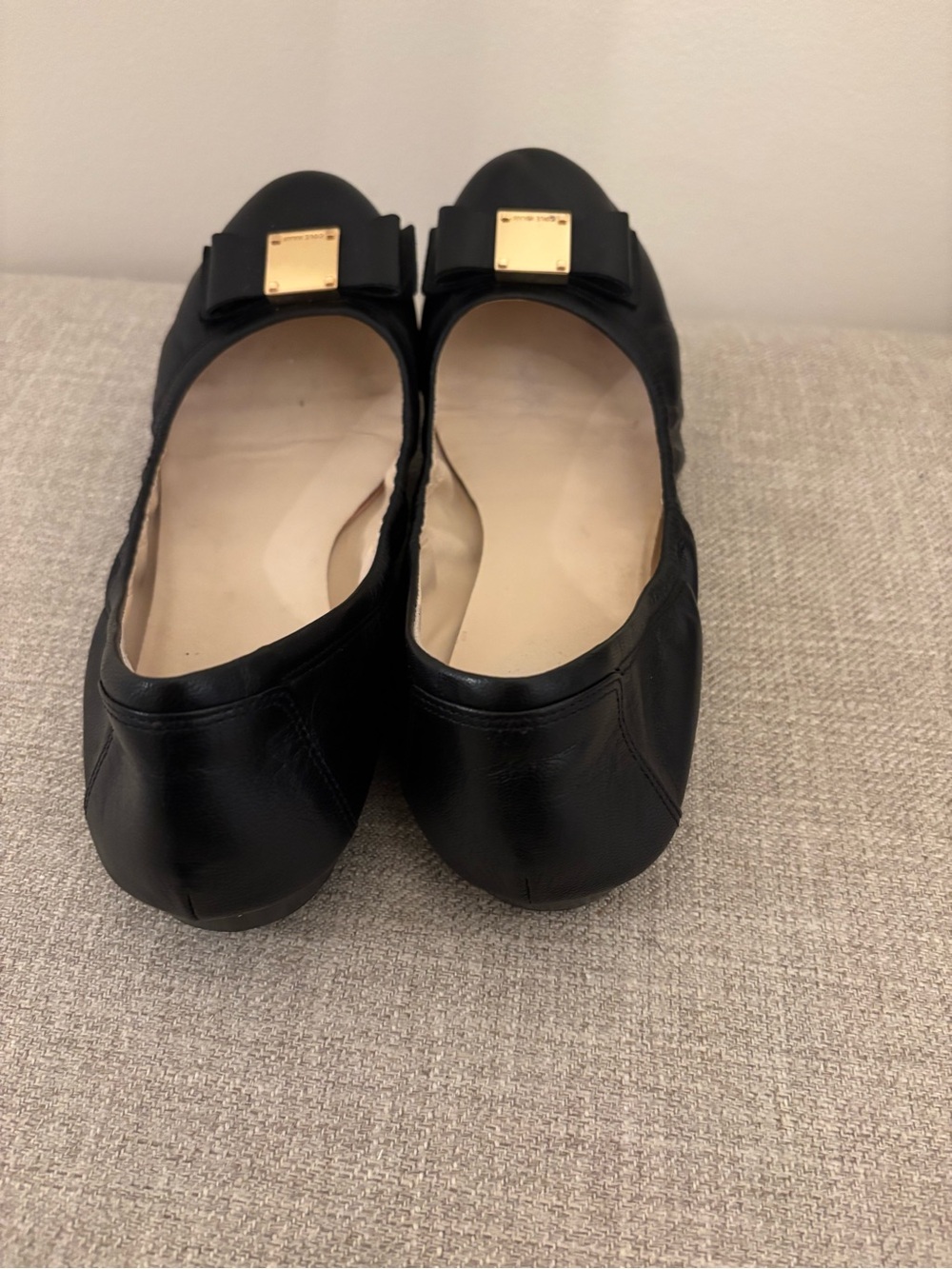 Cole Haan Tali Black SOFT LEATHER Ballet Scrunch Flats Women’s Size 9B (Medium) - Picture 4 of 6
